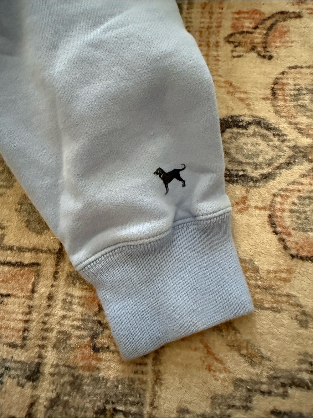 The Black Dog Women’s Light Blue Hoodie Sweatshirt, Legacy Collection - Picture 4 of 4